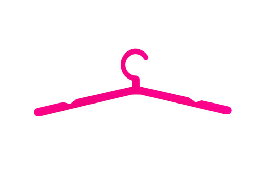 Pink metal Coat hanger